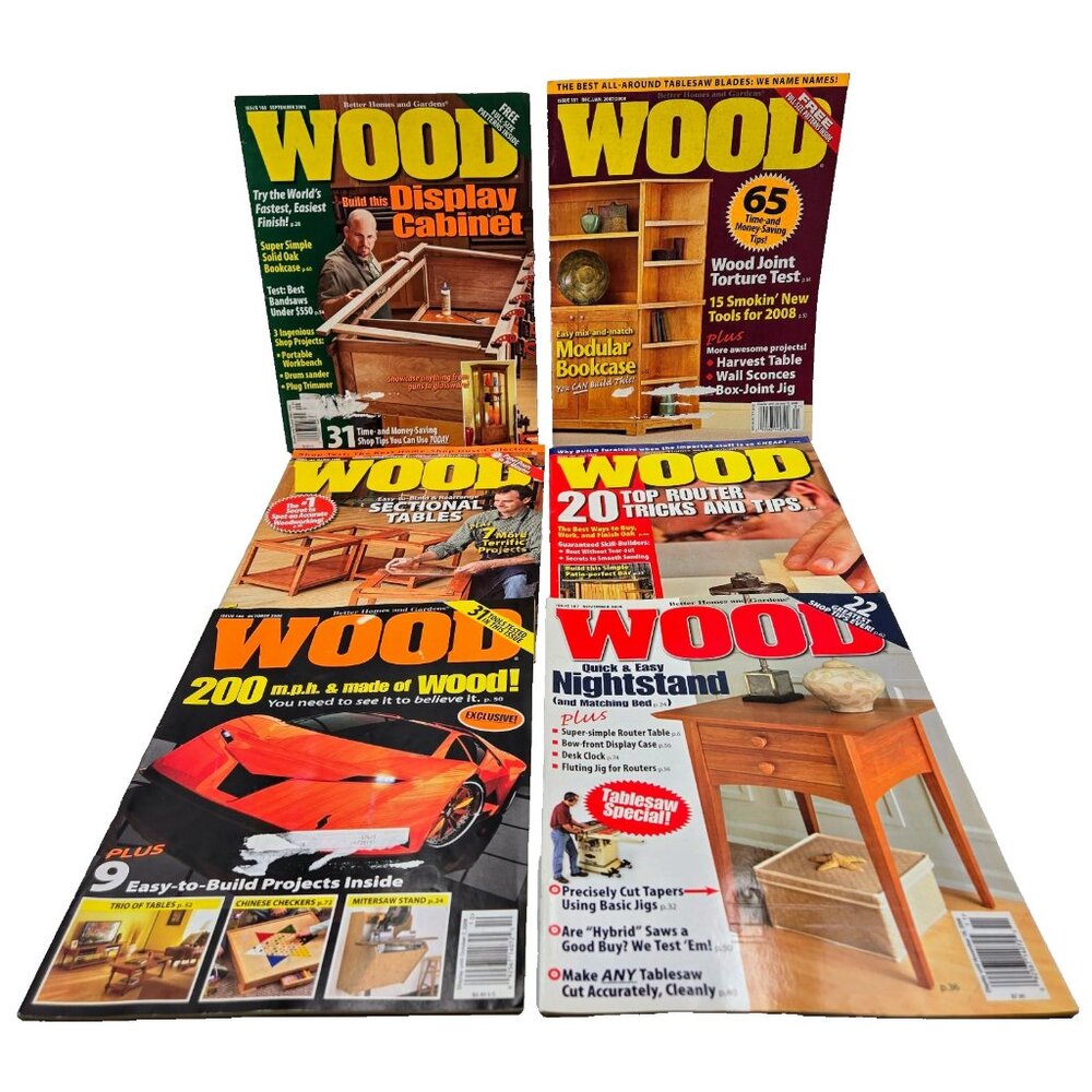 Wood Better Homes & Gardens Magazine Lot December January 2007 March July Septem